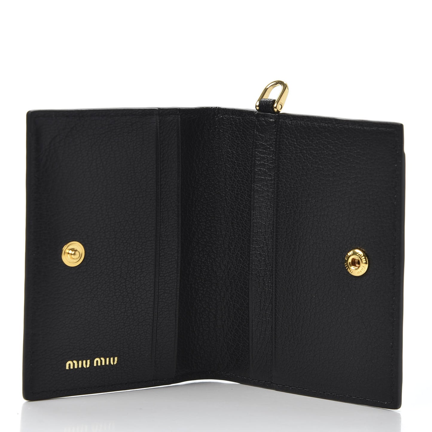 Goatskin Madras Card Holder Black