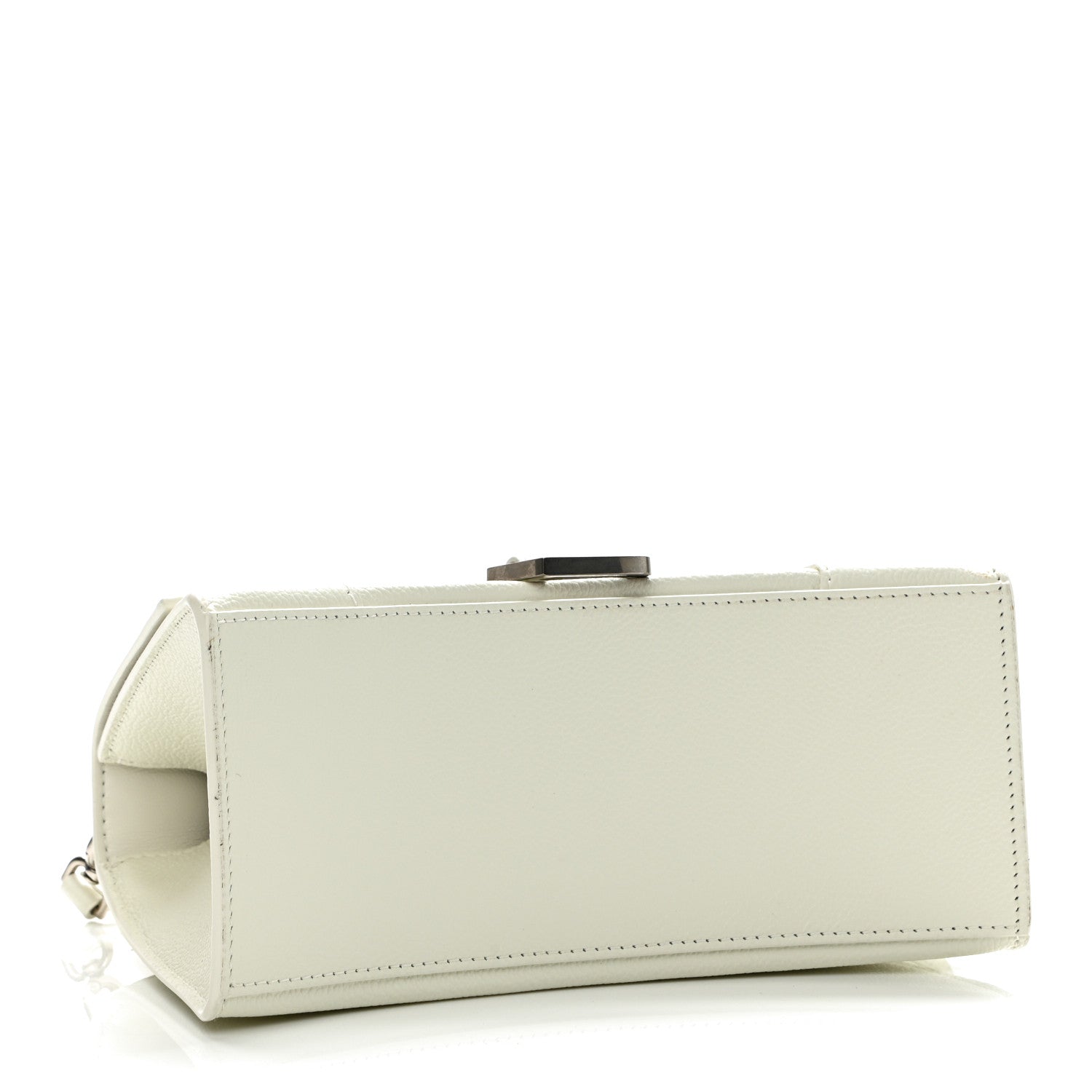 Balenciaga Grained Calfskin Small Hourglass Top Handle Bag White 4 of 13