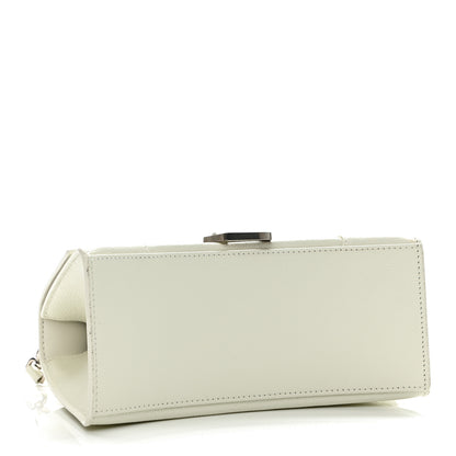 Balenciaga Grained Calfskin Small Hourglass Top Handle Bag White 4 of 13