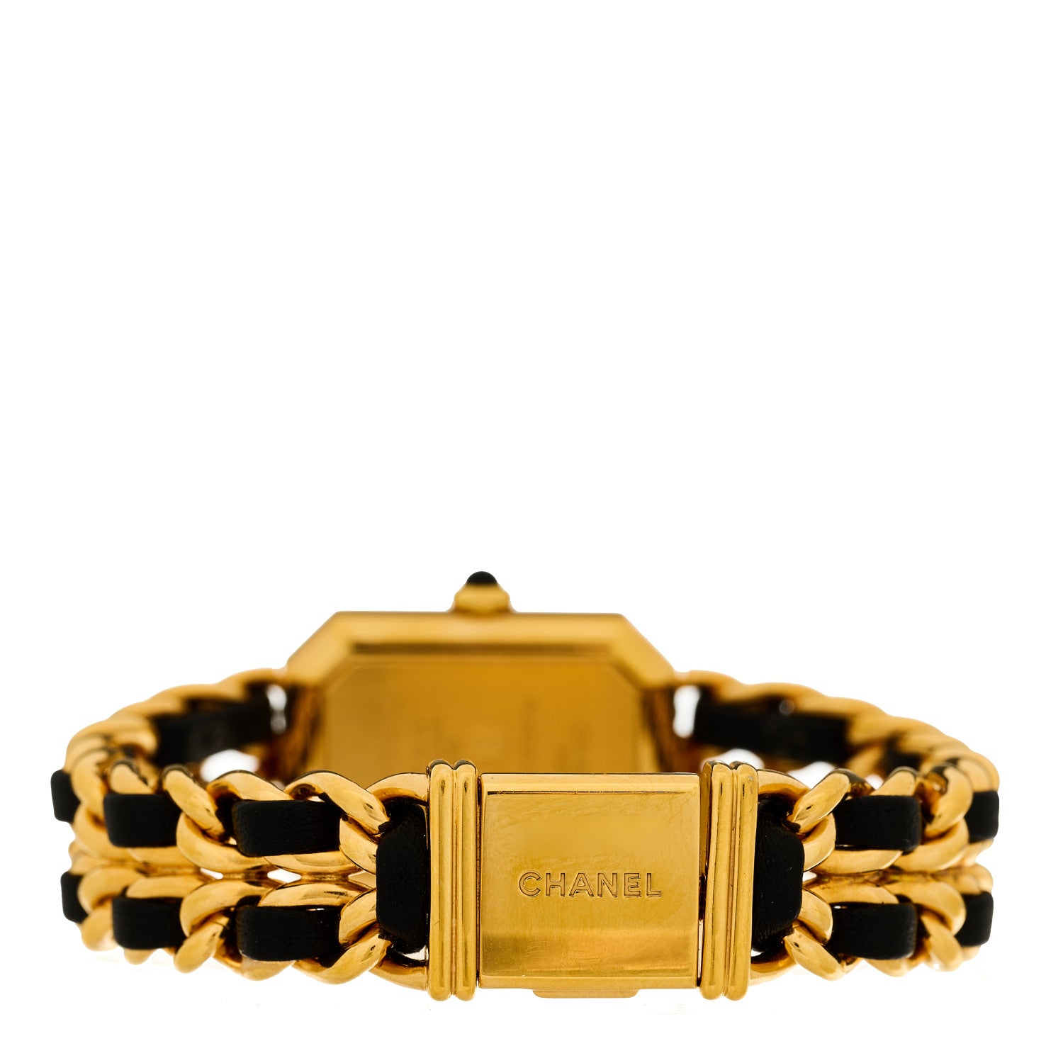 Chanel Stainless Steel Lambskin 20mm Chain Premiere Quartz Watch Gold M 3 of 4