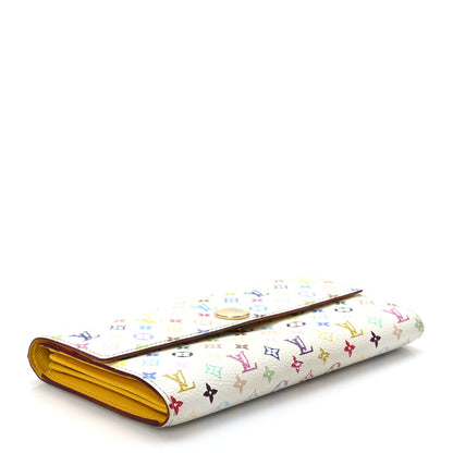 Louis Vuitton Monogram Multicolor Sarah Wallet White Figue 4 of 8