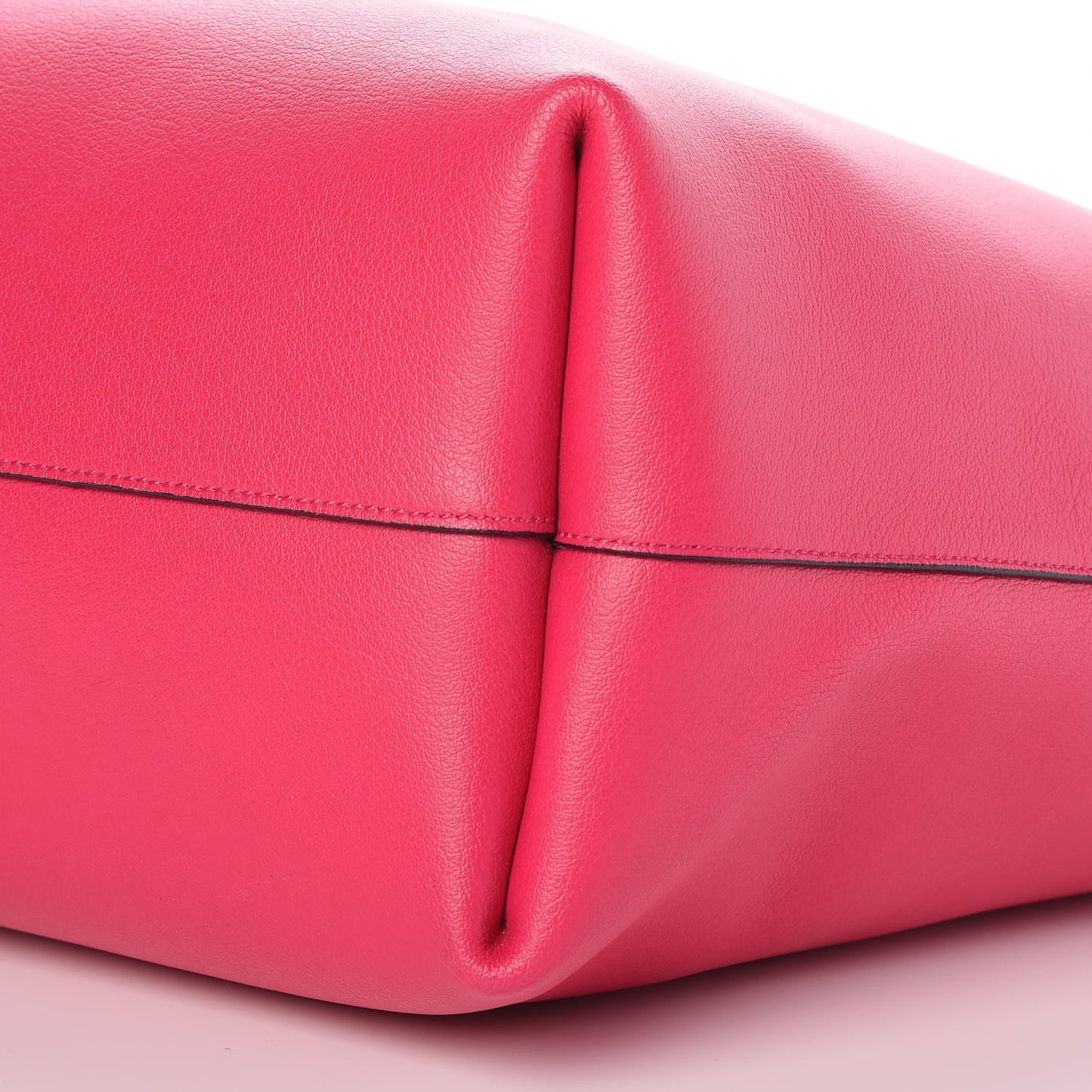 Calfskin Large Shopping Tote Fuchsia