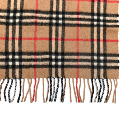 Burberry Cashmere Vintage Check Fringe Scarf 3 of 4