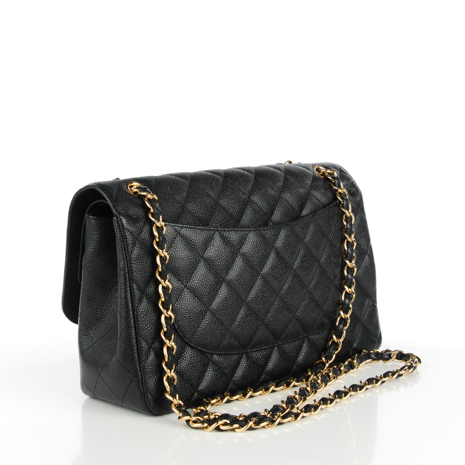 Chanel Caviar Quilted Jumbo Double Flap Black 3 of 9