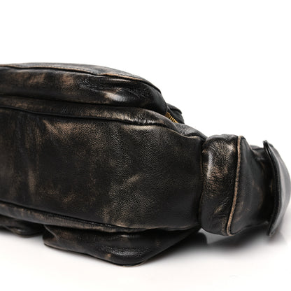 Miu Miu Distressed Nappa Pocket Bag  Sand Coffee 9 of 10