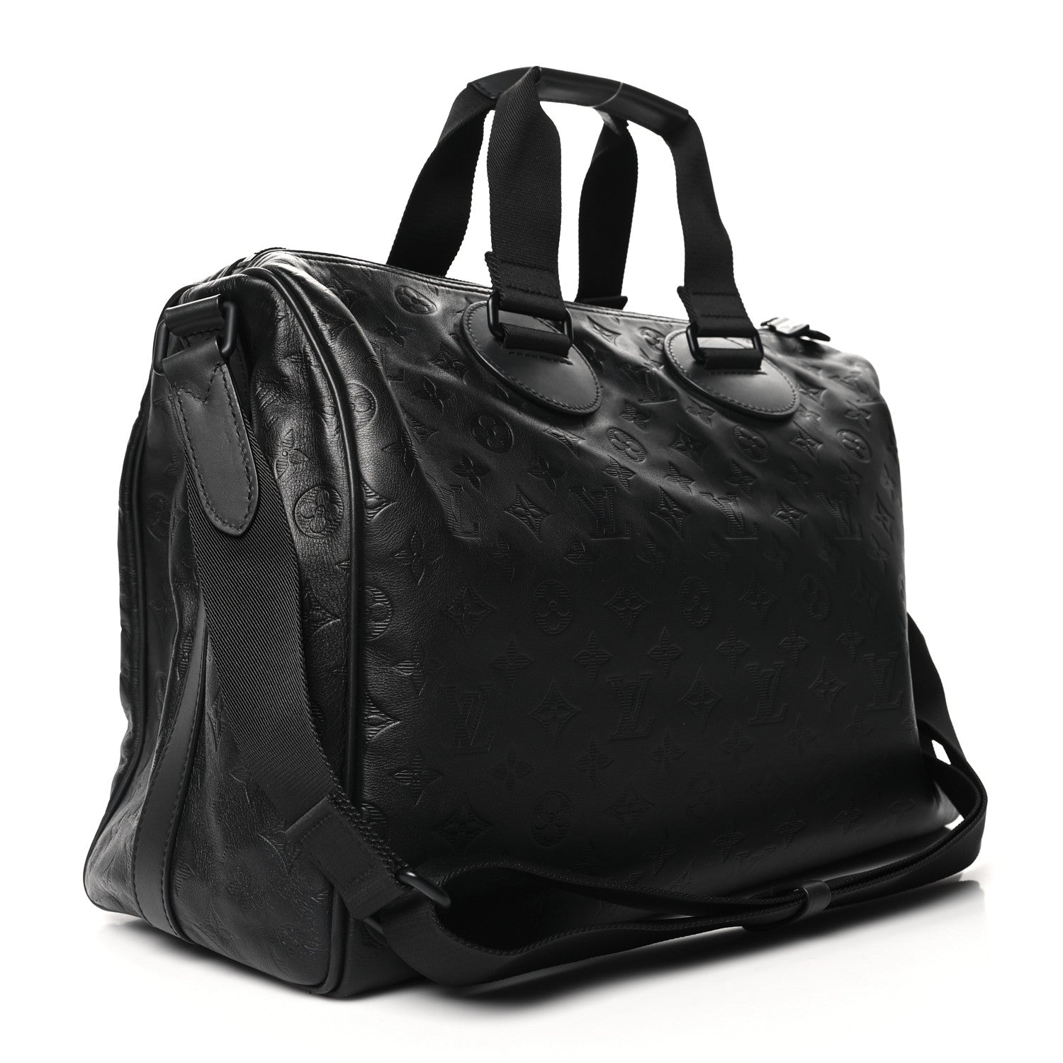 Louis Vuitton Calfskin Shadow Monogram Mens Speedy Bandouliere 40 3 of 9