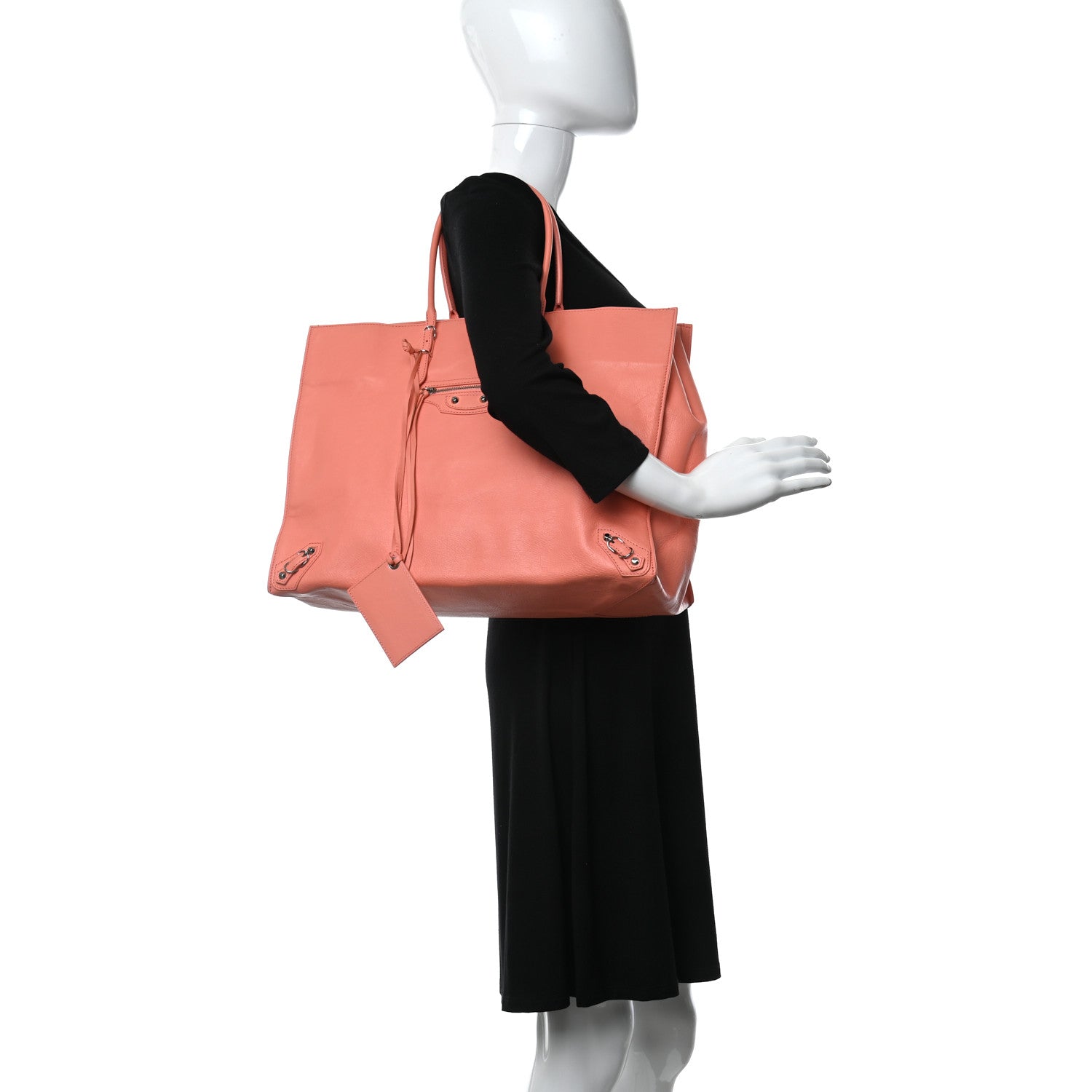 Balenciaga Veau Papier A4 Zip Around Tote Hortensia 2 of 11