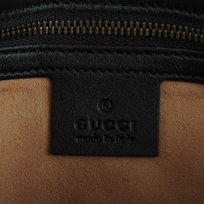 Gucci Calfskin Matelasse Small GG Marmont Shoulder Bag Black 6 of 7