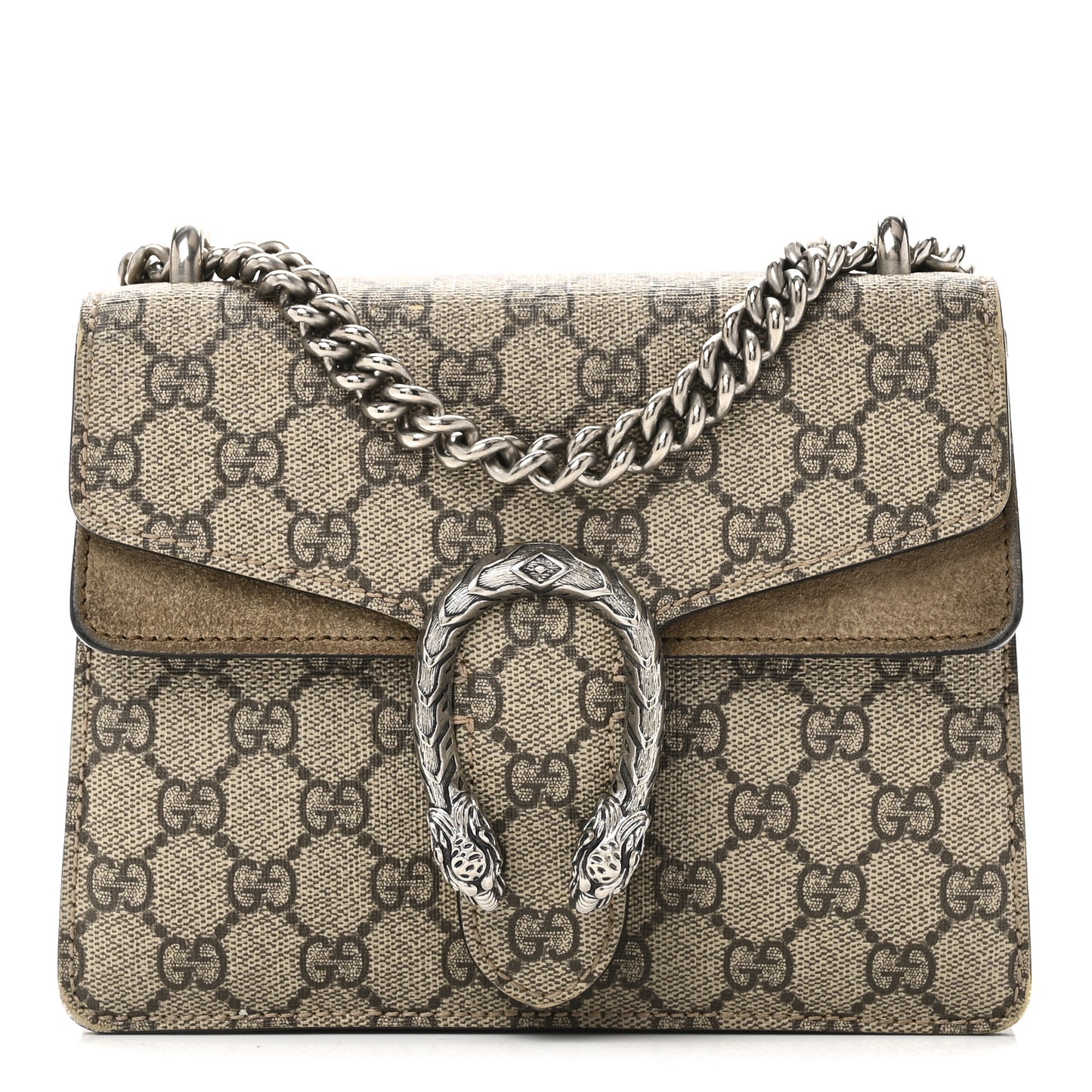 GG Supreme Monogram Mini Dionysus Shoulder Bag Taupe