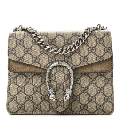 Gucci GG Supreme Monogram Mini Dionysus Shoulder Bag Taupe 1 of 11