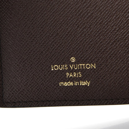 Louis Vuitton Damier Ebene Normandy Compact Wallet Rose Ballerine 6 of 9