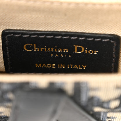 Christian Dior Oblique Mini Saddle Bag Blue 9 of 10