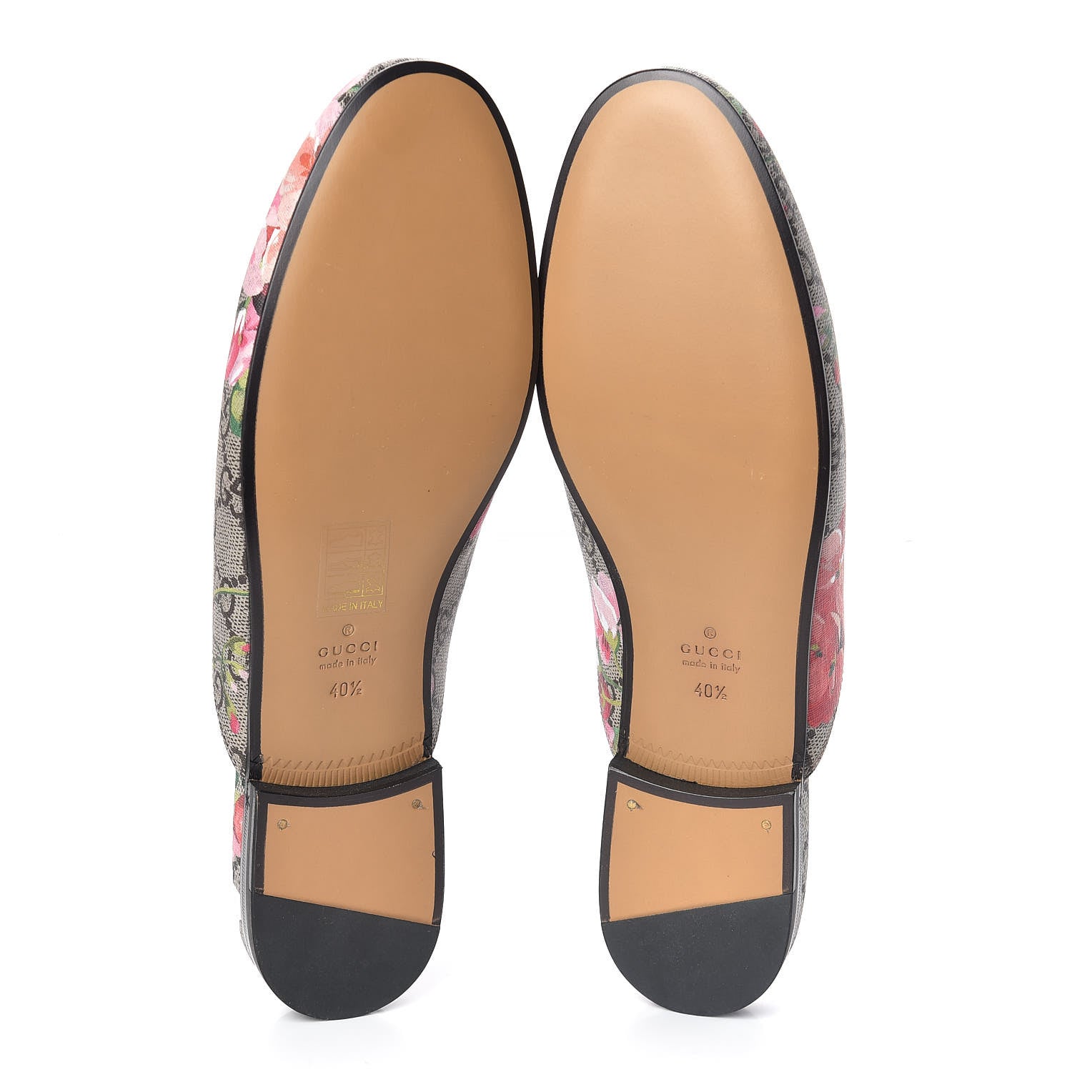 Gucci GG Supreme Monogram Blooms Womens Princetown Slippers 40.5 Beige Multicolor Dry Rose 5 of 9