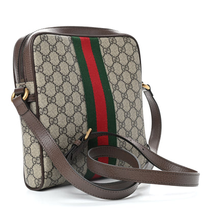 Gucci GG Supreme Monogram Web Small Ophidia Messenger Bag Brown 3 of 9