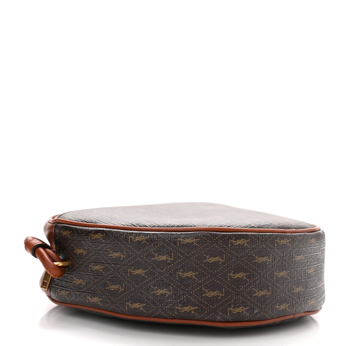 Canvas Smooth Calfskin Le Monogramme Coeur Crossbody Chestnut