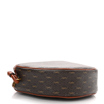 Saint Laurent Canvas Smooth Calfskin Le Monogramme Coeur Crossbody Chestnut 4 of 10