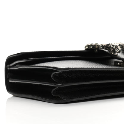 Gucci Pebbled Calfskin Small Dionysus Shoulder Bag Black 10 of 17