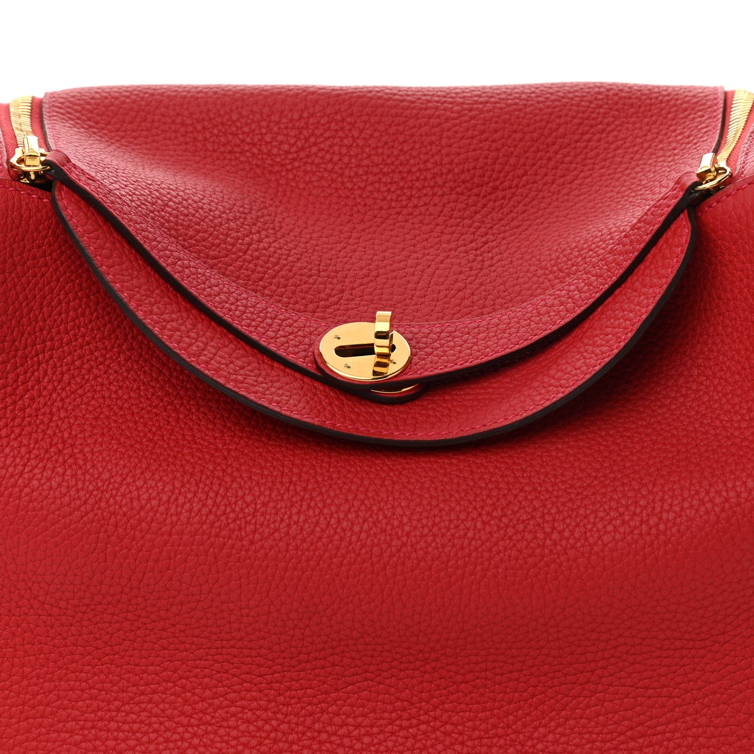 Hermes Taurillon Clemence Lindy 30 Rouge Casaque 8 of 11