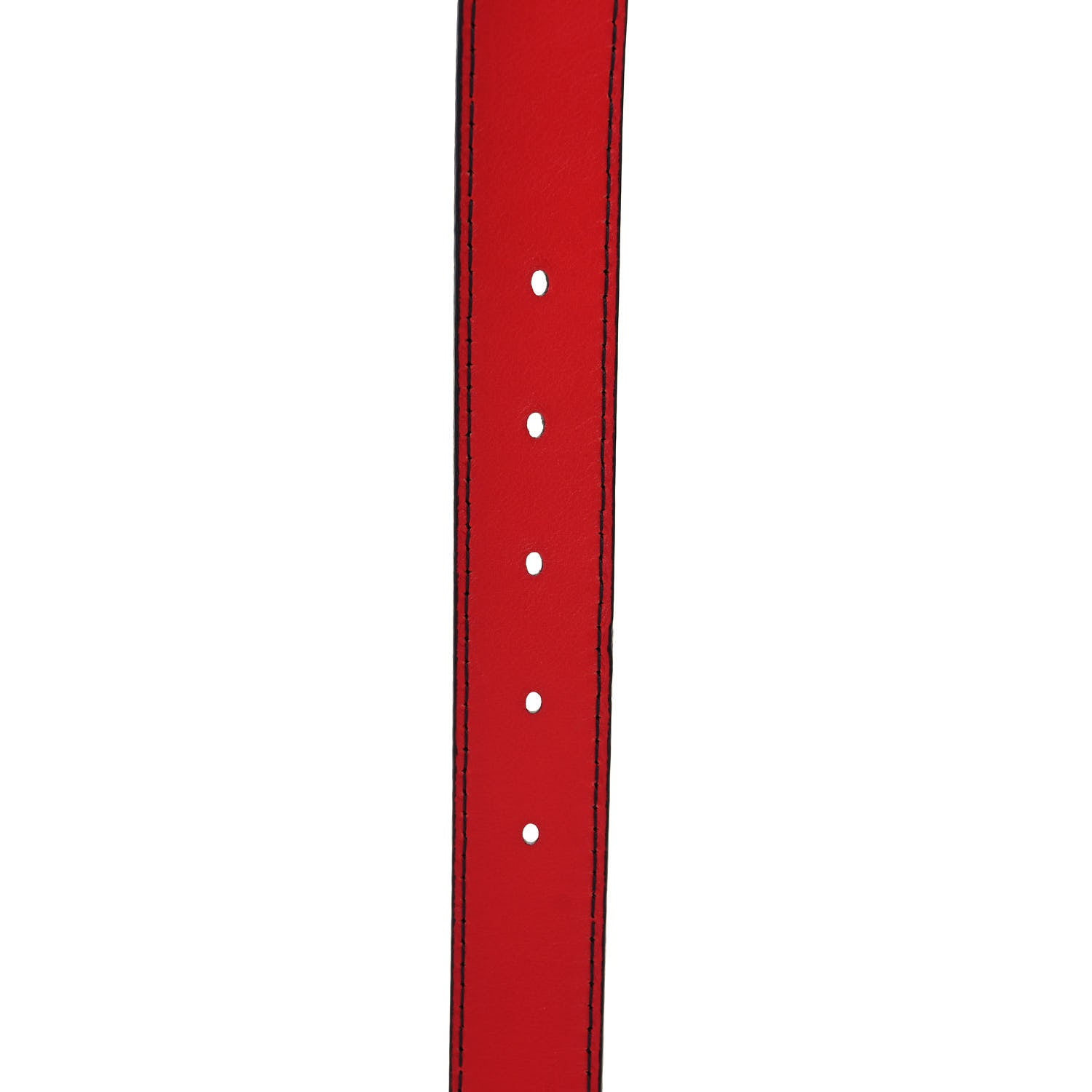 Christian Dior Calfskin D Fence Belt 90 Red 4 of 5
