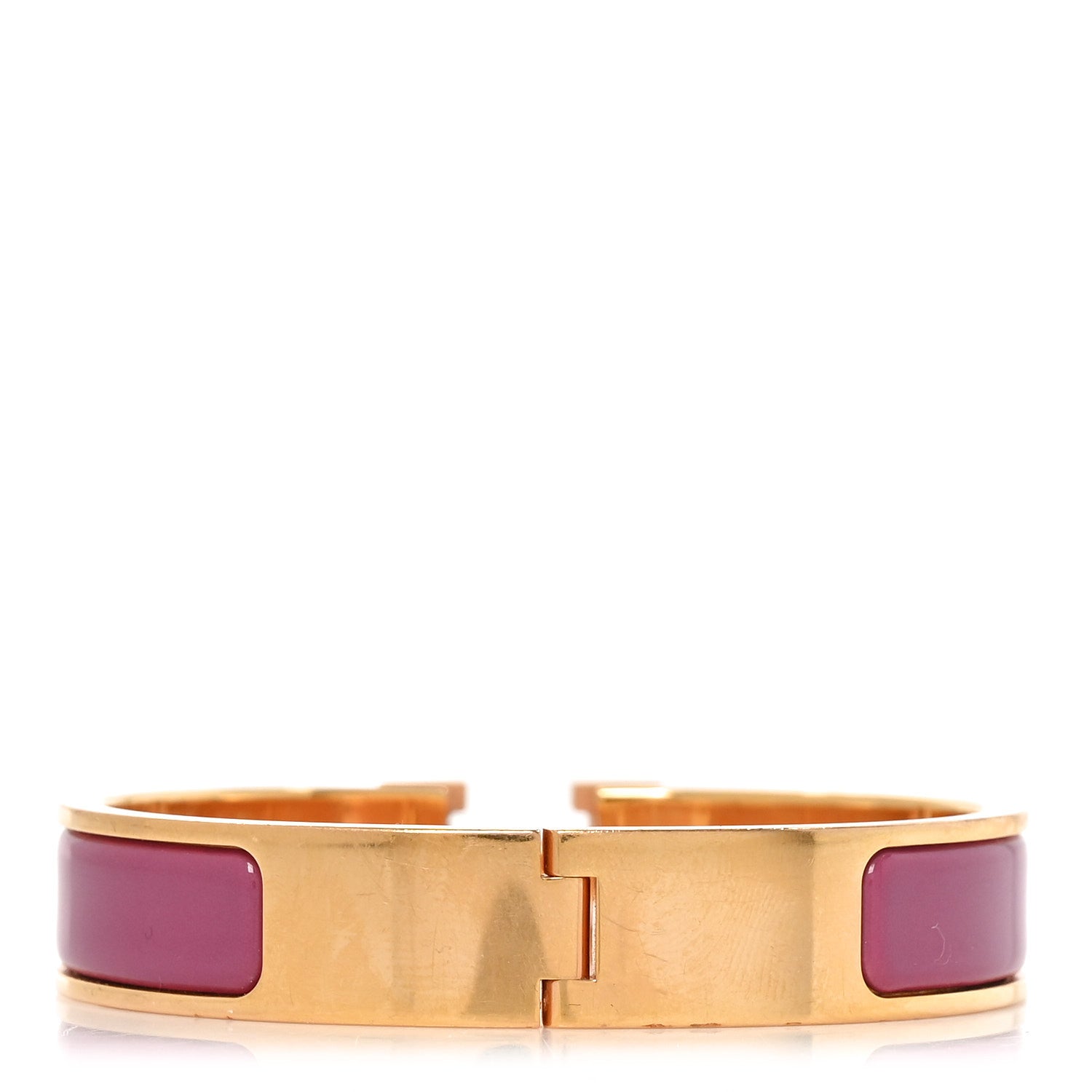 Hermes Enamel Narrow Clic Clac H Bracelet PM Rose Patch 3 of 4
