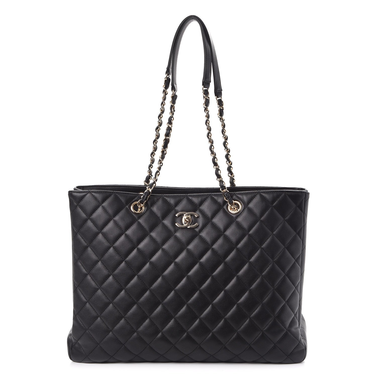 Chanel Calfskin Quilted Timeless Tote Black 1 of 7