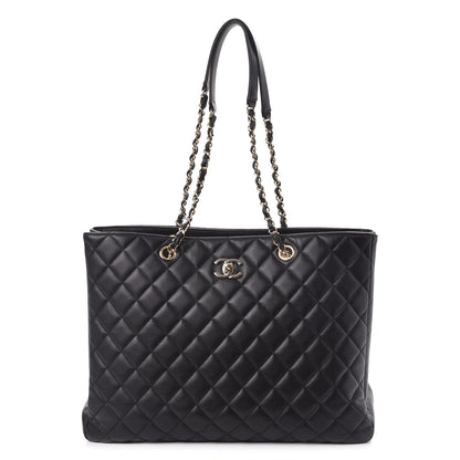 Chanel Calfskin Quilted Timeless Tote Black 1 of 7