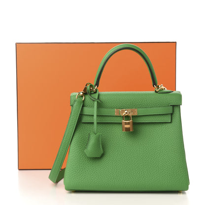 Hermes Togo Kelly Retourne 25 Bambou 12 of 12