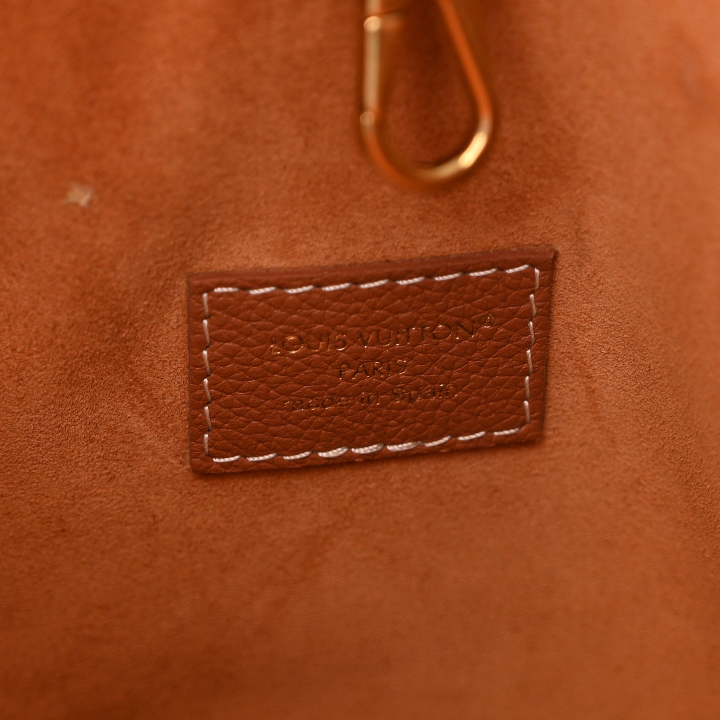 Grained Calfskin Low Key Hobo PM Cognac