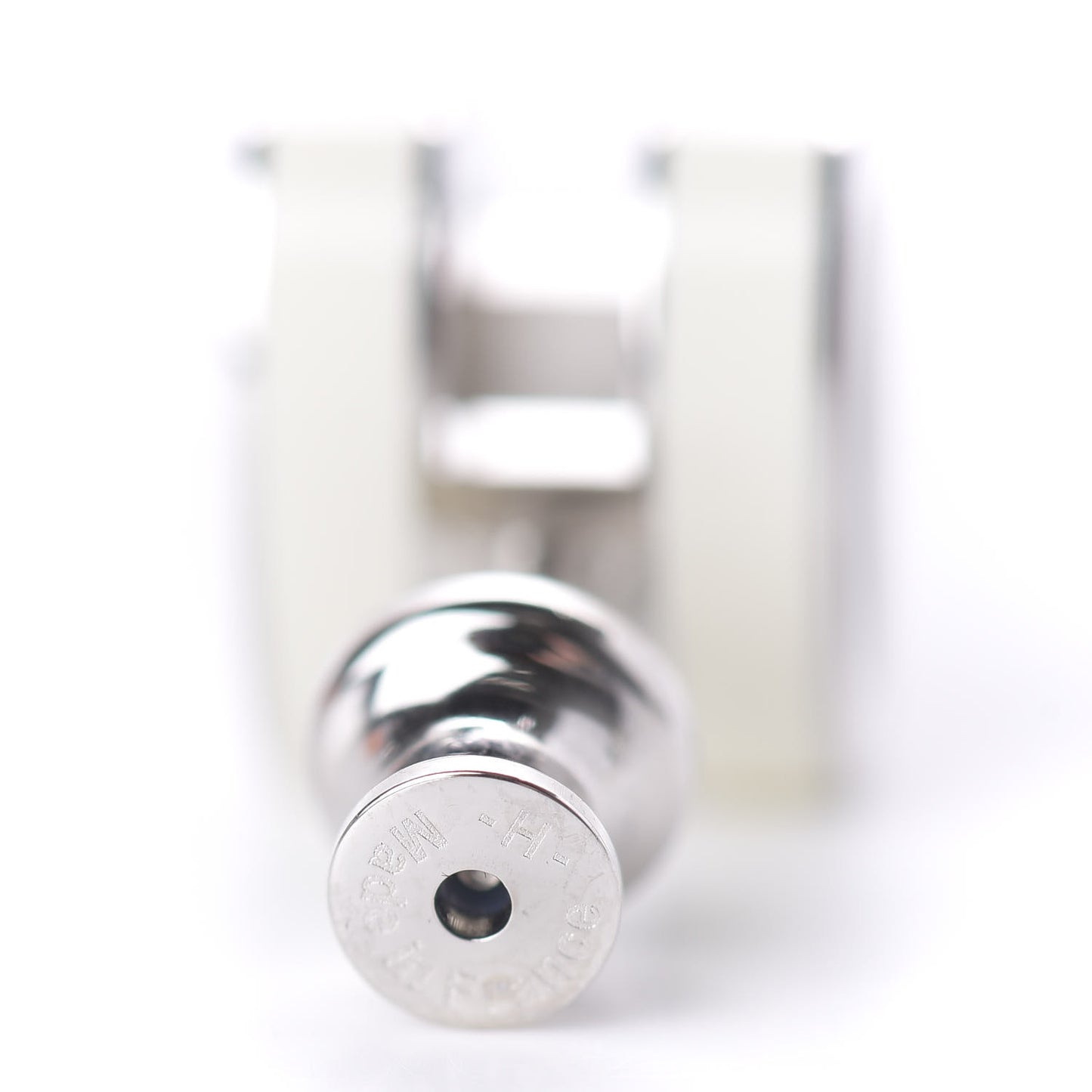 Palladium Lacquered Pop H Earrings White