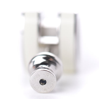 Hermes Palladium Lacquered Pop H Earrings White 6 of 7