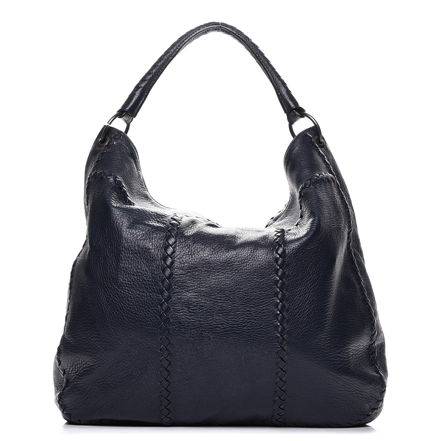 Bottega Veneta Washed Cervo Deerskin Large Hobo China Blue 1 of 16