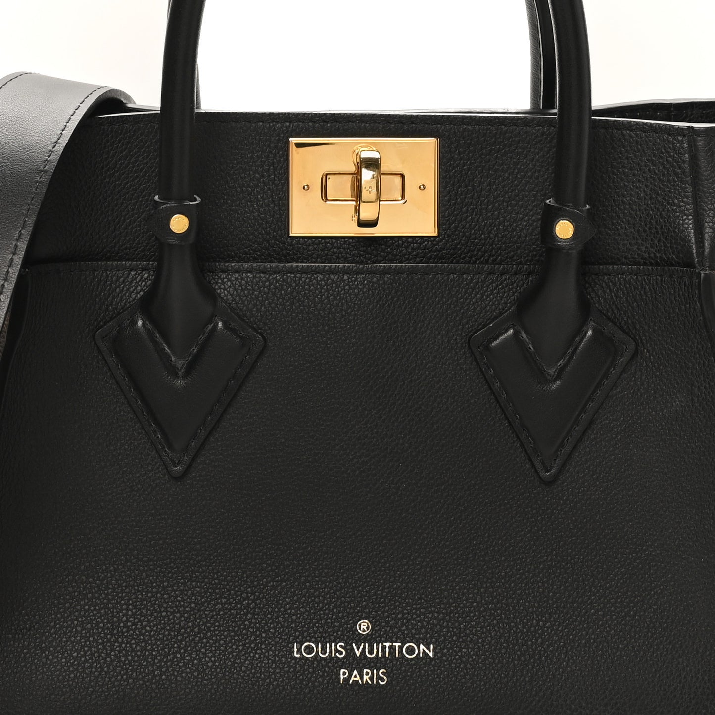 Calfskin Monogram On My Side PM Black