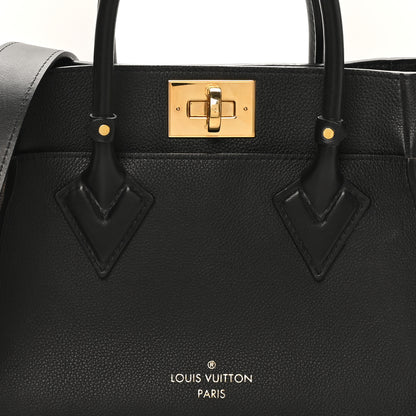Louis Vuitton Calfskin Monogram On My Side PM Black 7 of 9
