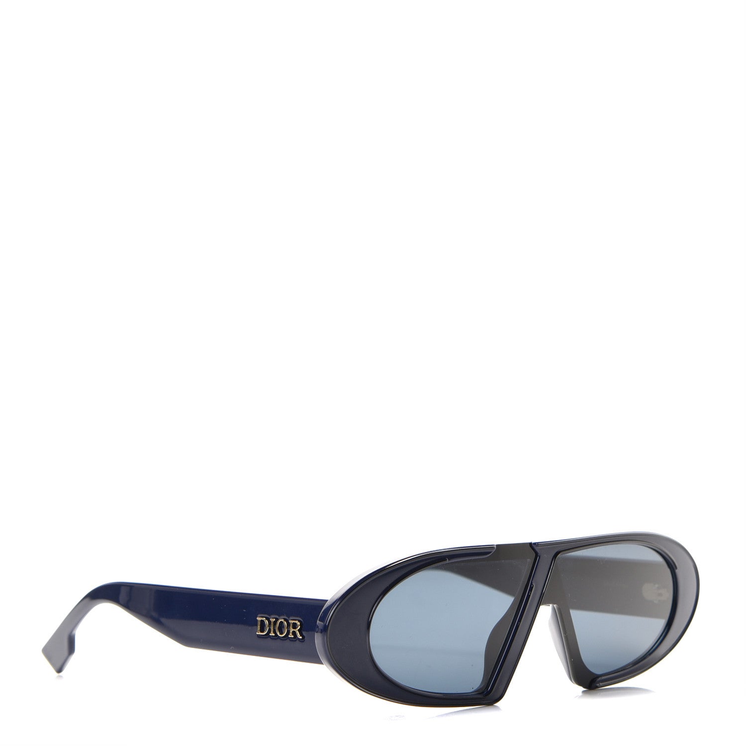 Christian Dior Acetate Oblique Oval Sunglasses Navy 3 of 7