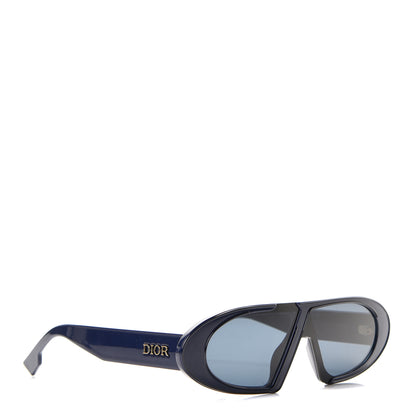 Christian Dior Acetate Oblique Oval Sunglasses Navy 3 of 7