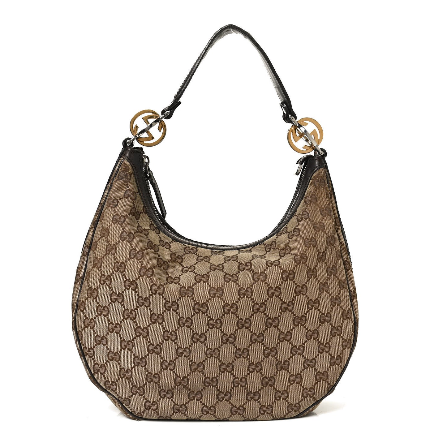 Monogram GG Twins Hobo Dark Brown