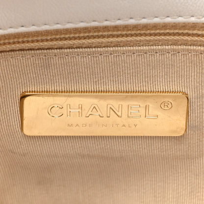 Chanel Lambskin Quilted Medium Chanel 19 Flap White 6 of 13