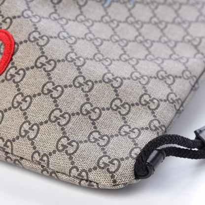 Gucci GG Supreme Monogram Angry Cat Drawstring Backpack 10 of 10