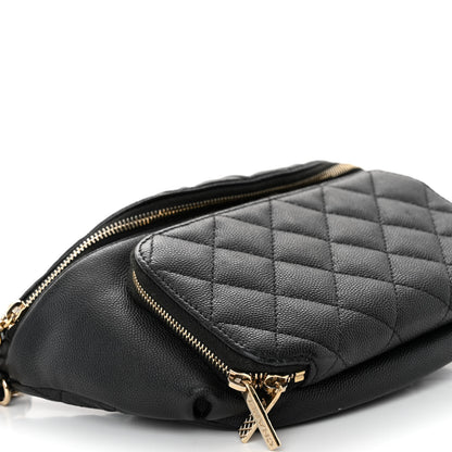 Chanel Caviar Quilted Business Affinity Waist Belt Bag Black 9 of 10