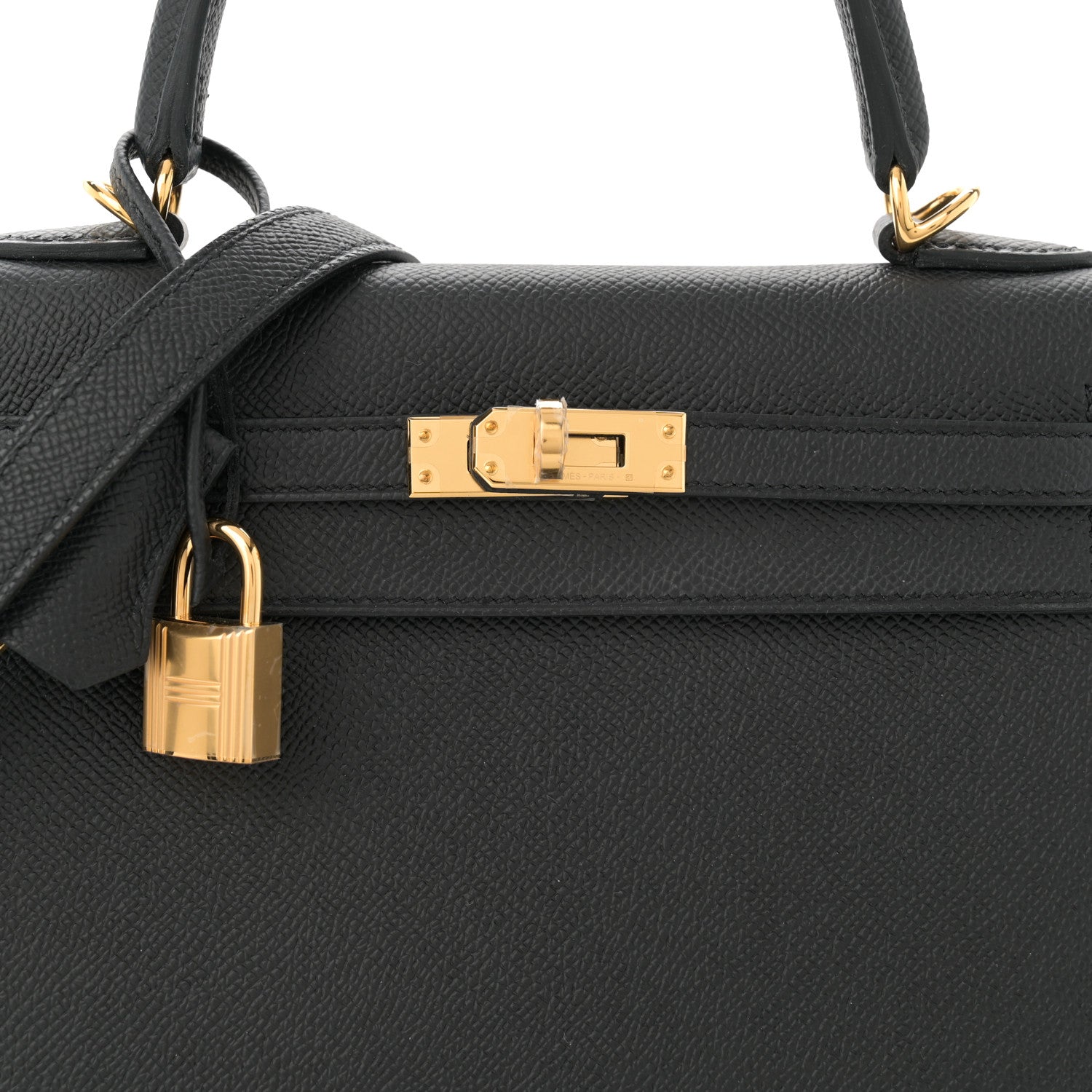 Hermes Epsom Kelly Sellier 25 Black 8 of 11