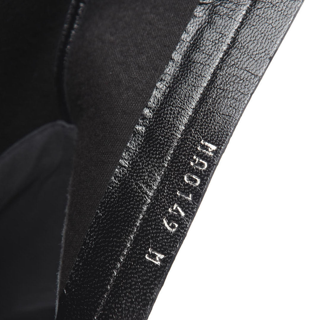 Patent Silhouette Ankle Boots 37 Black