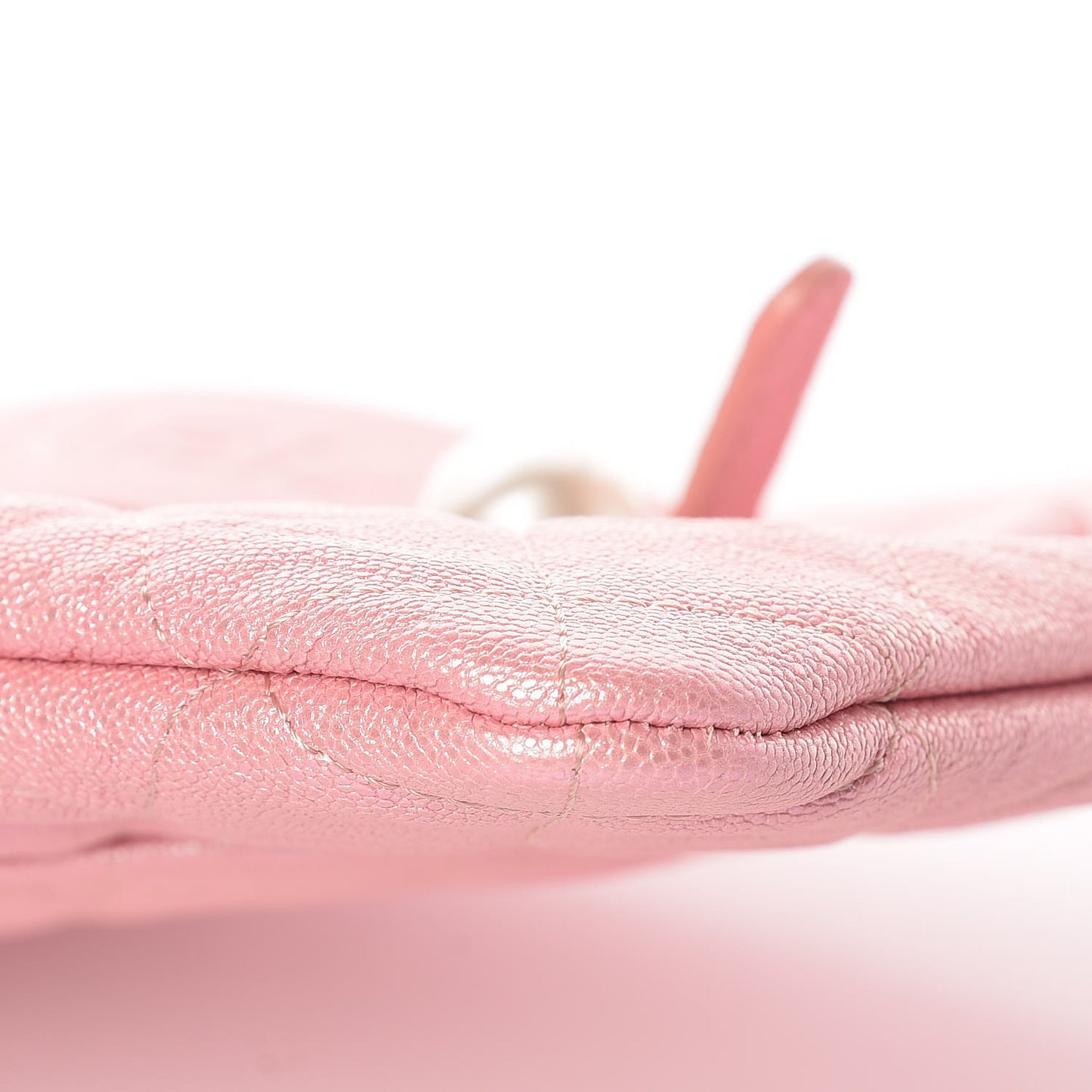 Iridescent Caviar Medium Night by the C Pouch Clutch Rose Pink
