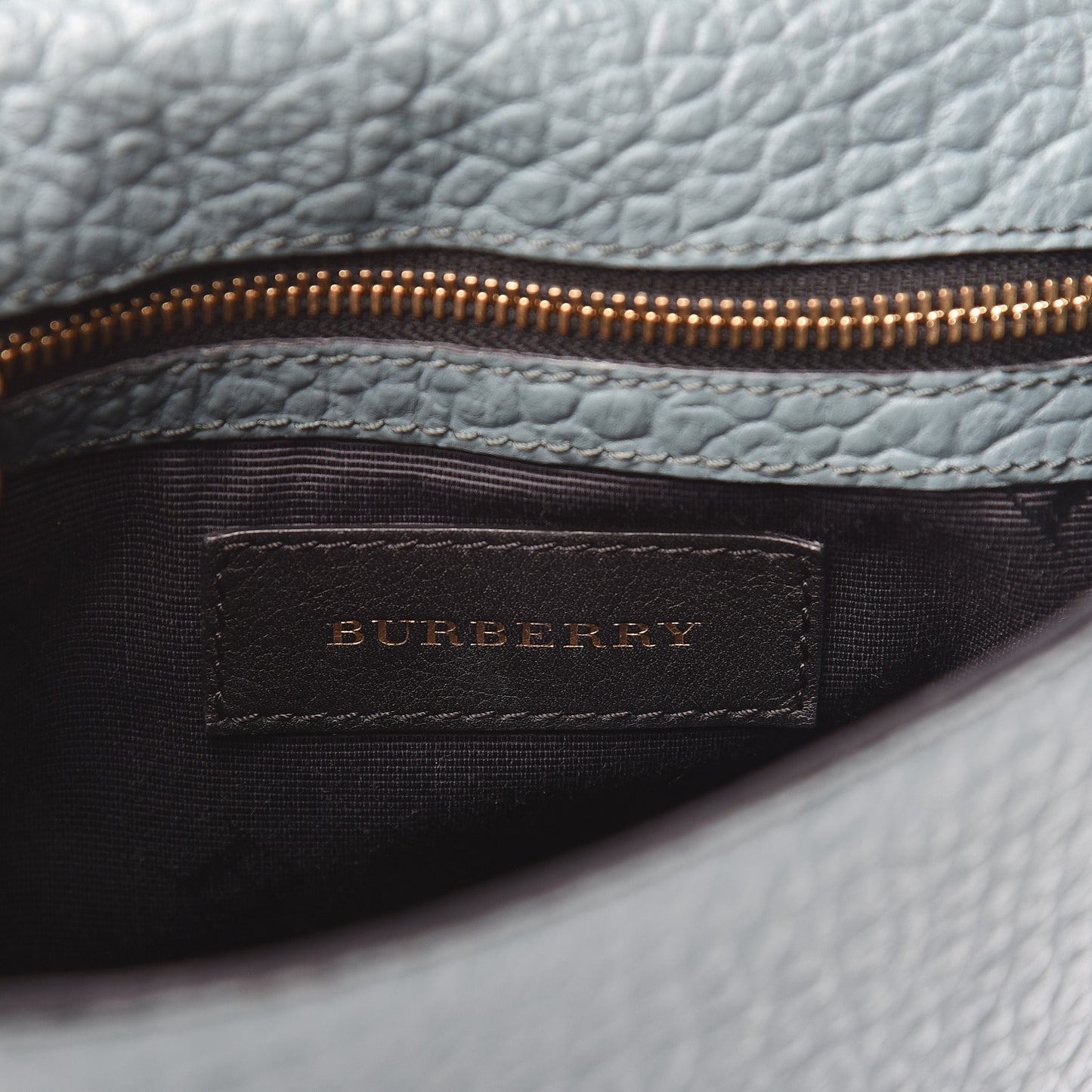 Grainy Calfskin Shoulder Bag Turquoise