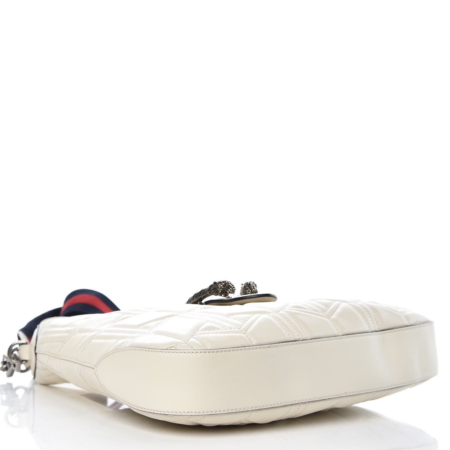 Gucci Calfskin Web Quilted Small Dionysus Hobo White 4 of 9