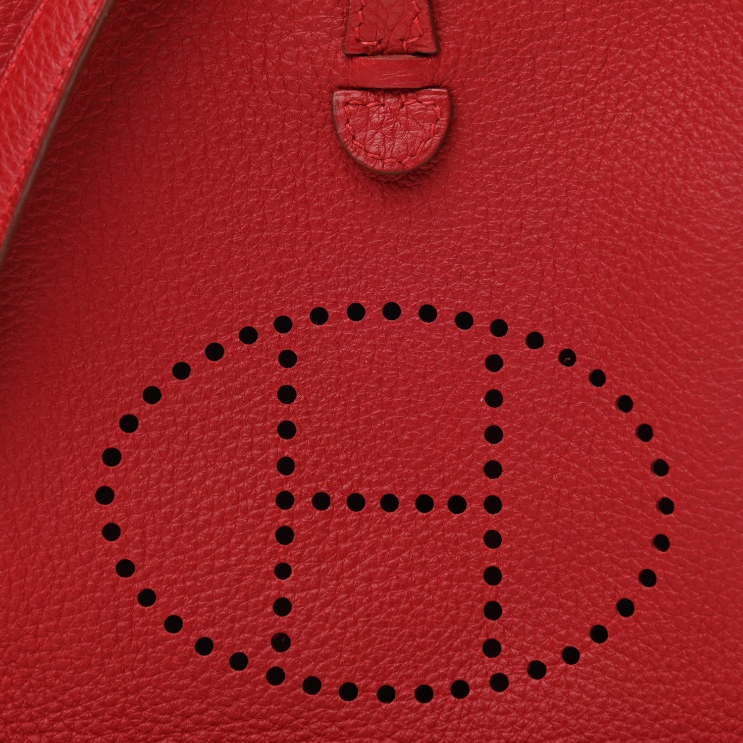 Hermes Taurillon Clemence Evelyne TPM Rouge Garance 7 of 9