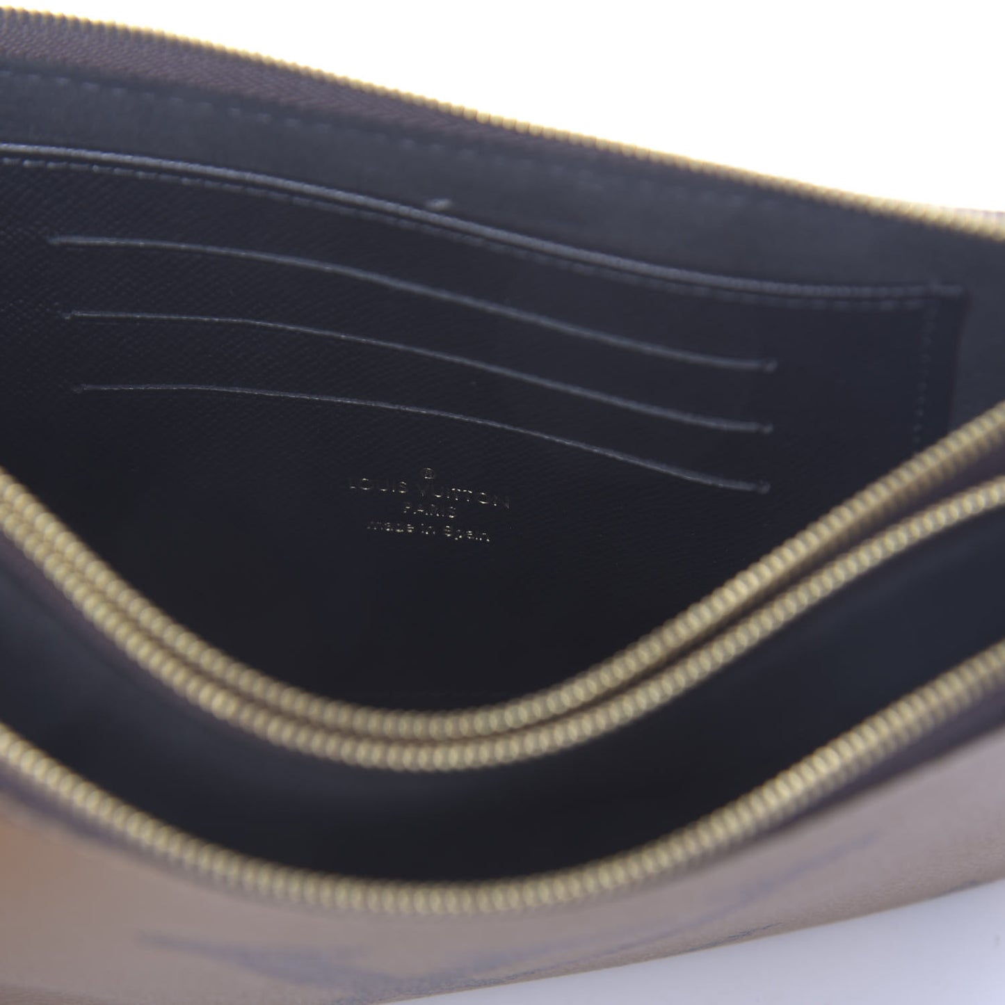 Reverse Monogram Giant Double Zip Pochette