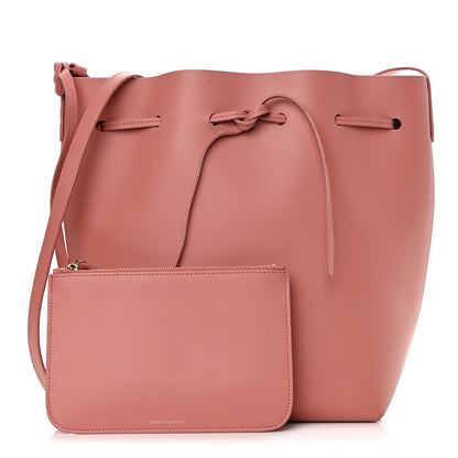 Mansur Gavriel Calfskin Bucket Bag Blush 1 of 19