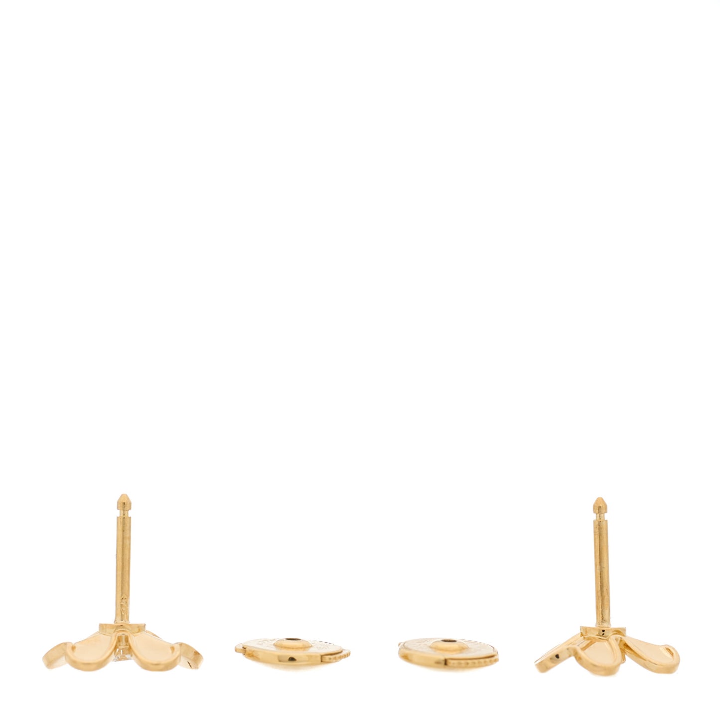 18K Yellow Gold Diamond Mini Frivole Earrings