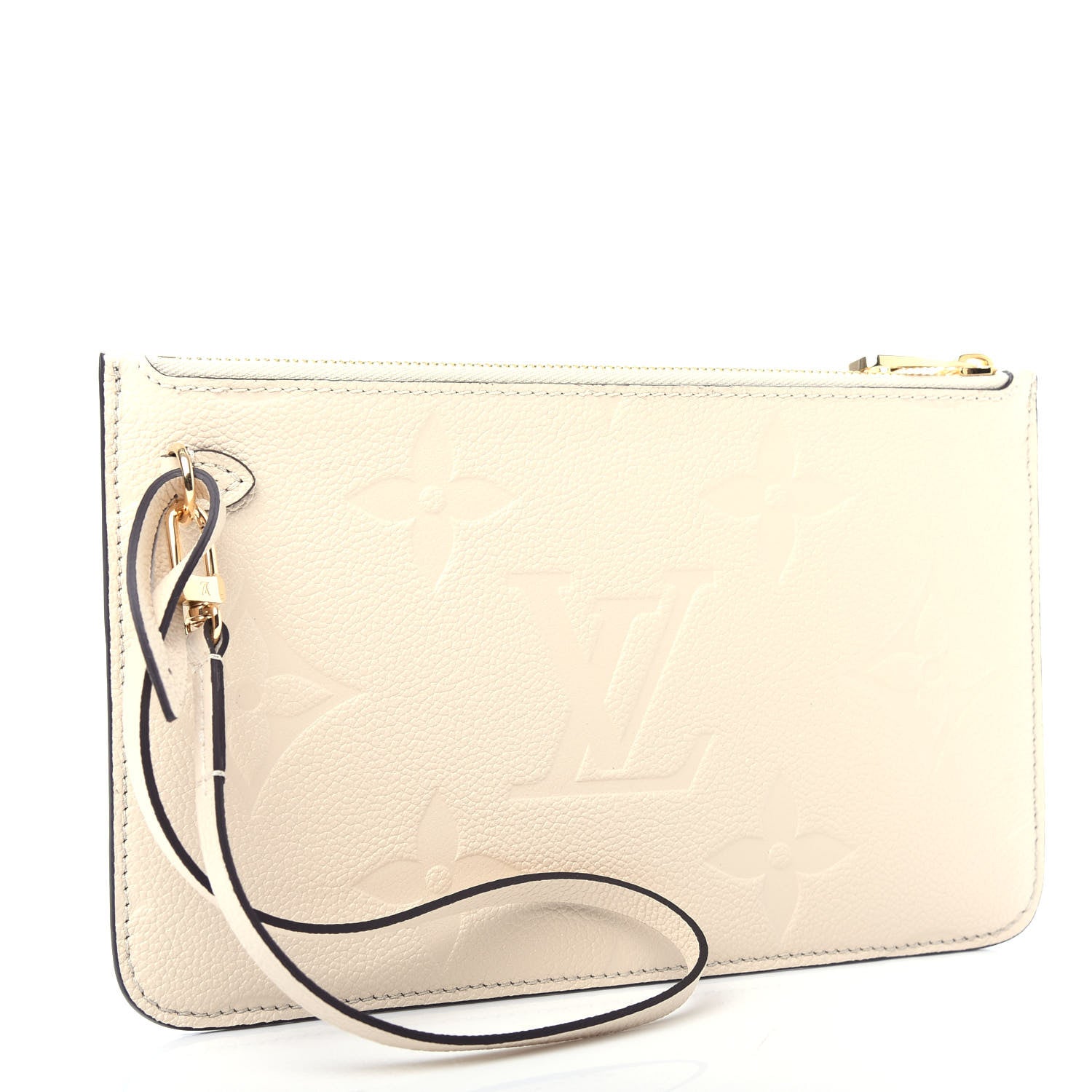 Louis Vuitton Empreinte Monogram Giant Neverfull MM Pochette Cream 3 of 8
