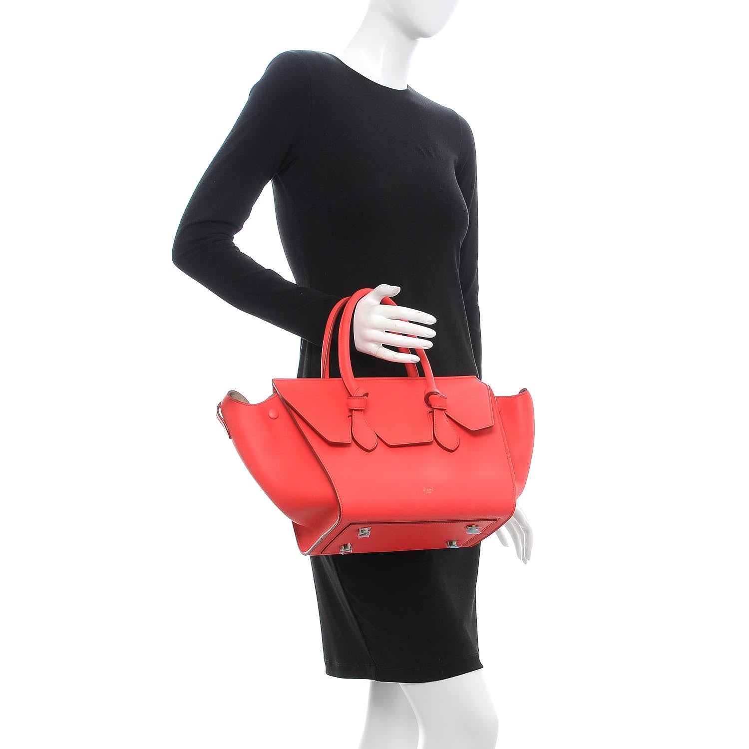 Celine Smooth Calfskin Mini Tie Knot Tote Alizarin 2 of 8